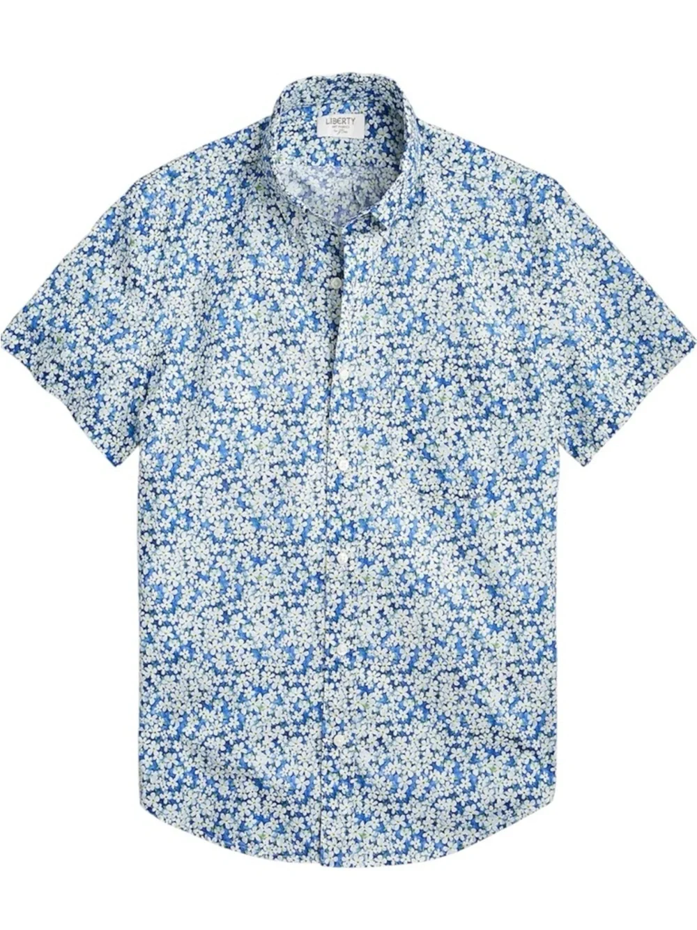 J. Crew Short Sleeve Cotton Poplin Shirt Liberty Floral Print